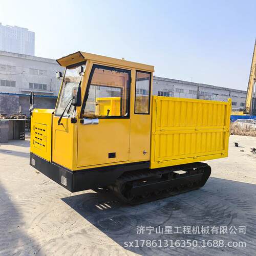四缸动力强劲履带运输车4吨橡胶爬山虎自卸车水旱运输农用车