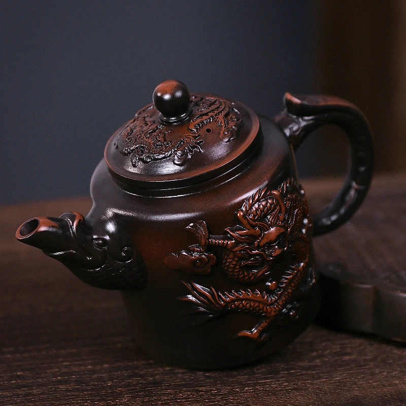 紫陶壶大容量家用中式泡茶壶紫砂壶好用实惠泡茶喝茶必茶壶
