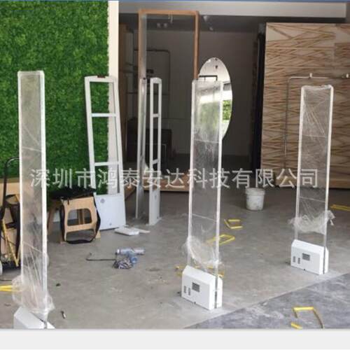 鸿泰安水晶亚克力射频防盗门,射频服装防盗门,8.2MHZ服装店防盗器