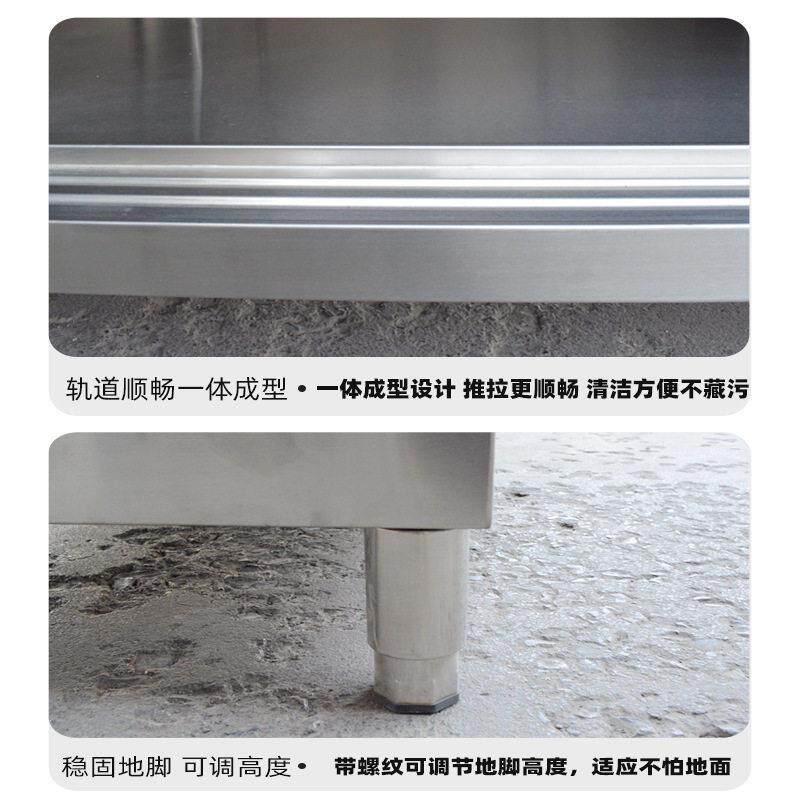 操作台厨台房操作台不锈钢带拉门案板储物柜切菜桌商用面专用饭子