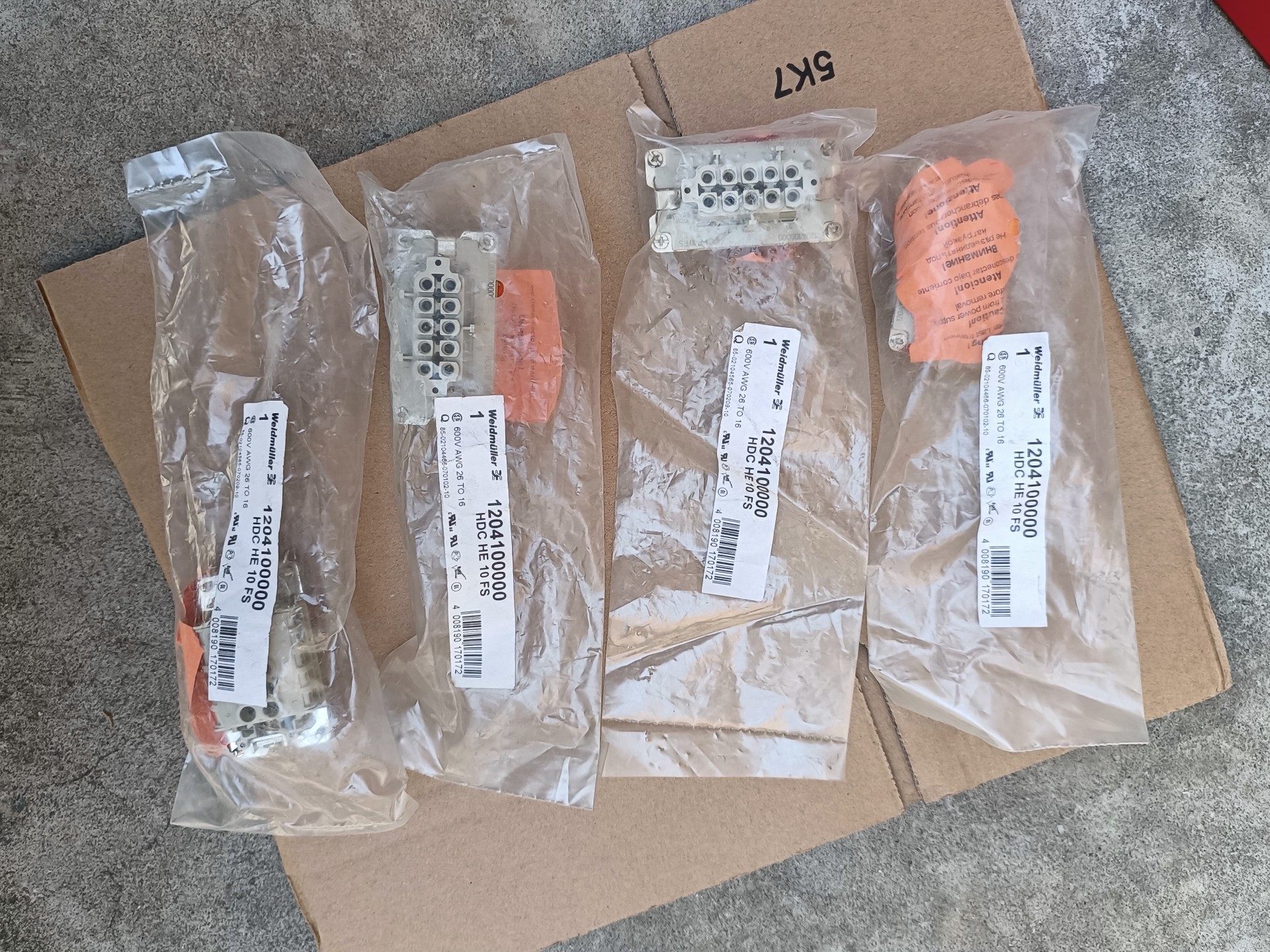 全新Weidmuller魏德米勒重载接插件120410000