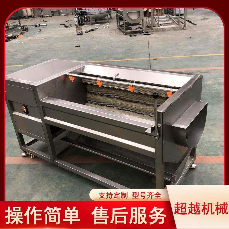 定制毛刷辊土豆清洗去皮机金刚砂辊土豆清洗去皮机毛辊清洗机