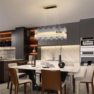 水晶厅吊客厅465灯轻现奢后代环形灯水晶客吊灯简约圆环卧室餐厅