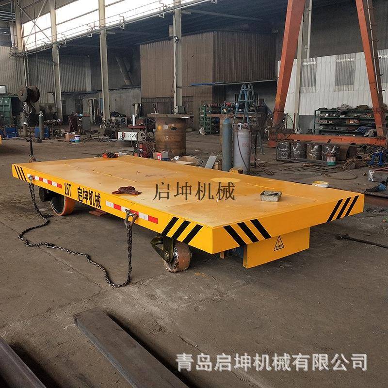货物物料运输周转车搬运过跨地平车工业车间仓储用电动无轨车