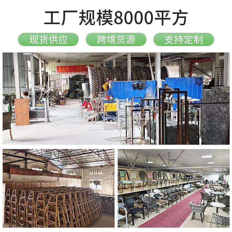 户外桌椅现代简约塑木餐桌椅庭院阳台桌椅桌子咖啡店商用休息桌椅