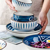 日式 礼品 12人豪华陶瓷餐具套装 餐具碗碟套装 家用组合碗鱼盘碟子4