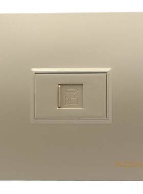 86型金色六类千兆电脑面板RJ45网络模块香槟色信息面板cat6网线口
