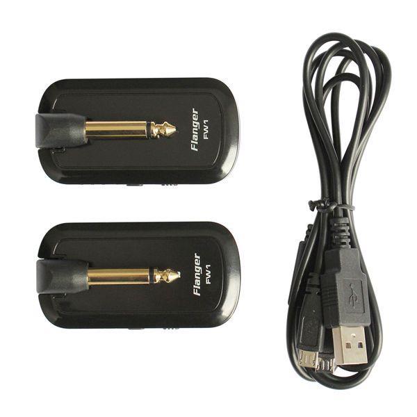 黑色 ABS+金属 FW1吉他无线传输系统 发射器接收器套装 I160216