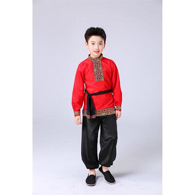 正品儿俄罗蹈斯民族舞蹈演出服女童少数民童族演舞台表服鞑靼族舞