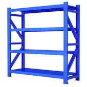 轻型电商仓储货架家用仓库地下室杂物置物架多层落地服装 快递铁架