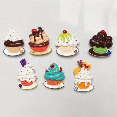 Cupcake Refrigerator Magnet Cake Refrigerator Magnet 3d