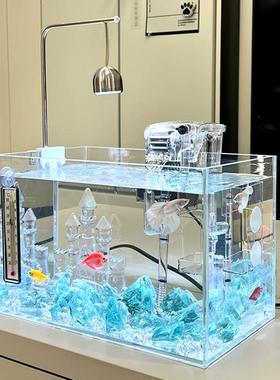 【新家的100个快递】鱼缸小型客厅桌面摆件玄关装饰品电视柜摆件