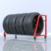 厂家直销上墙汽车轮胎货架展架轮毂展示架展架陈列架