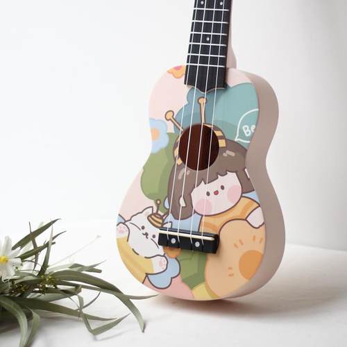 正品网红高值23英寸初入级门学者尤克里里女孩模型儿童21英寸小吉