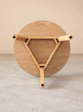 桌实木小圆RBC茶几厅阳台家用简约小桌子边沙发几角几4客0圆50圆6