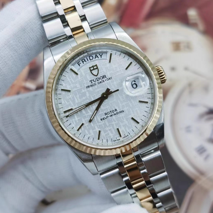 好价9.8新 帝舵王子系列精钢18K金自动机械腕表36MM男表76213