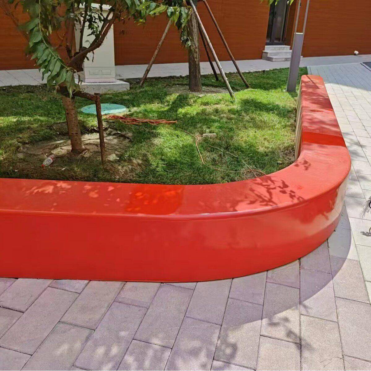 玻璃钢商场休闲座椅加工景区休息区等候椅异形公园休息幼儿园坐凳