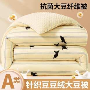 被加厚芯冬春秋学生保暖单人类儿童被子被四季 大豆新款 棉被纤维a