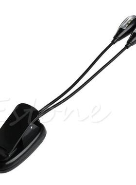 Dual for Head Desk Clip-on Light 8 LED Flexible Gooseneck