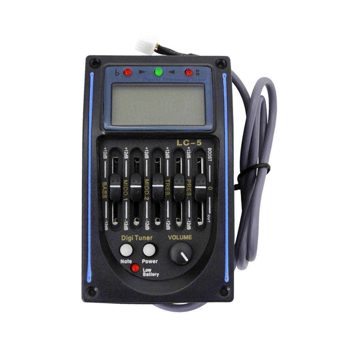 吉他拾音器5段液晶调音器LC-5均衡器EQ民谣木吉他电箱拾音器