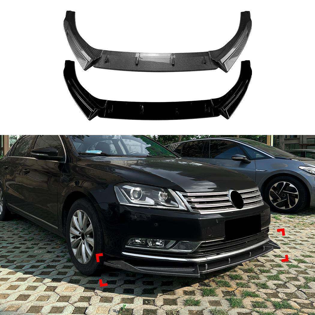 适用大众迈腾B7（海外帕萨特Passat）标准版前唇前铲扰流板改装