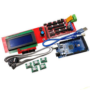 厂家直销3D打印机套件 LCD12864+ MEGA2560 R3+ RAMPS1.4控制板+A