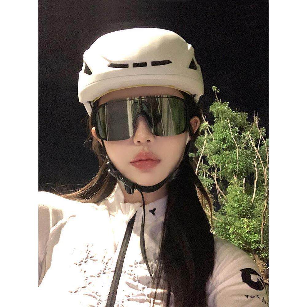 变色日夜两用骑行眼镜超大框水银墨镜户外骑行登山防风夜骑护目镜