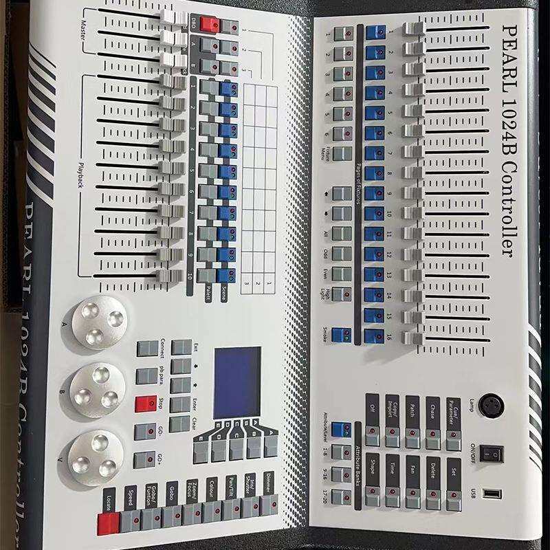 现货小珍珠1024B调光控台舞台灯光控制台DMX512电脑灯控制器