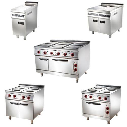 商用酒店西餐厨房煮食炉连烤箱电磁炉连柜 Commercial Hot Plate