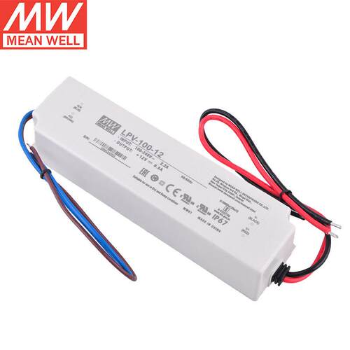 明纬（MEANWELL）开关电源12V 8.5A 100W驱动LED照明 LPV-100-12