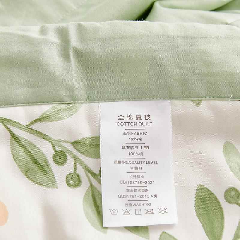 新款直销里外全棉夏凉被新疆棉花填充小清新印花纯棉空调被婴儿儿