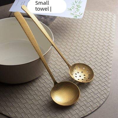 Hammered Soup Ladle 304 Stainless Steel Strainer