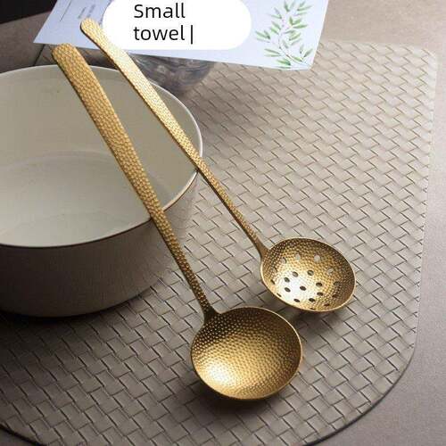 Hammered Soup Ladle 304 Stainless Steel Strainer
