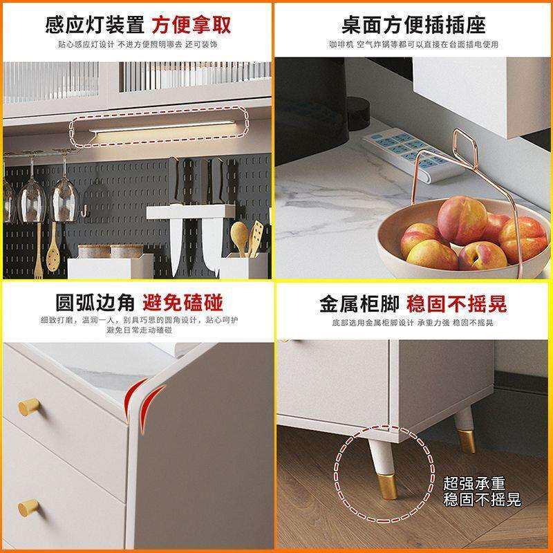 餐边柜高柜一体靠墙储物柜现代简约柜子储物柜客厅餐厅家用茶水柜
