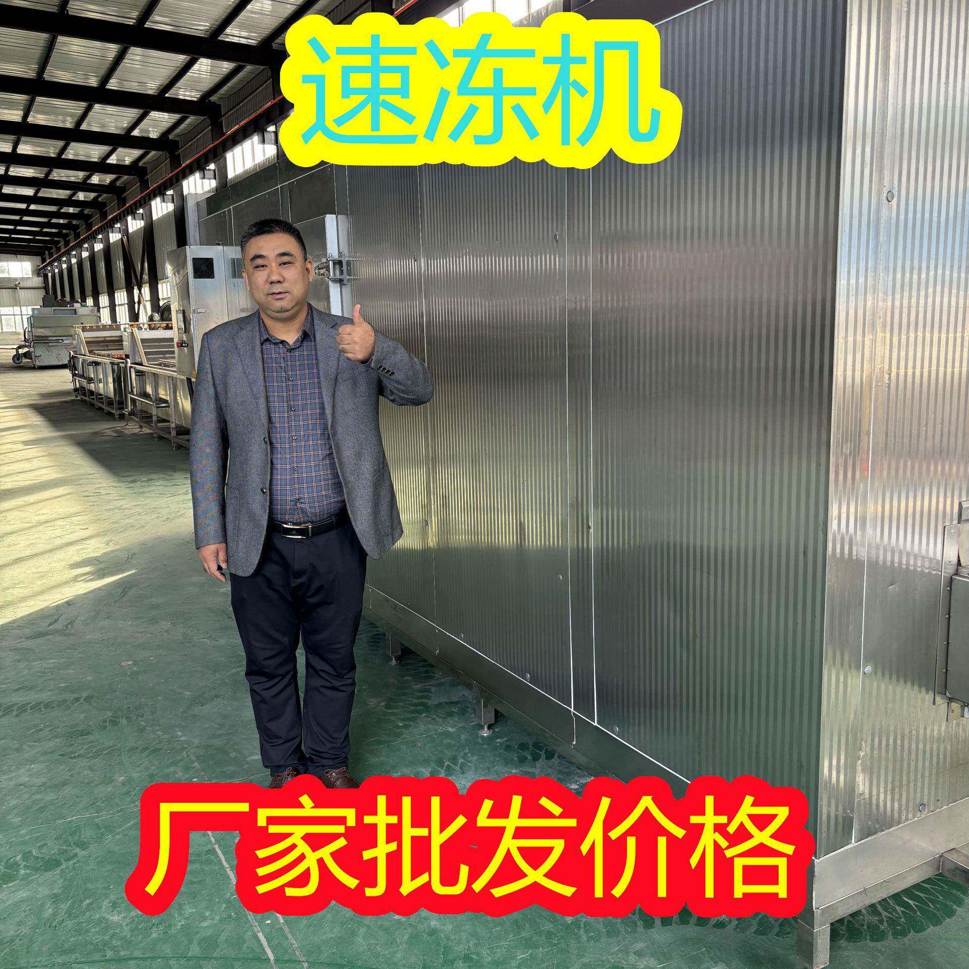 源桦方猪肉包速冻机香菇素包冷冻加工设备鱿鱼圈冷冻机
