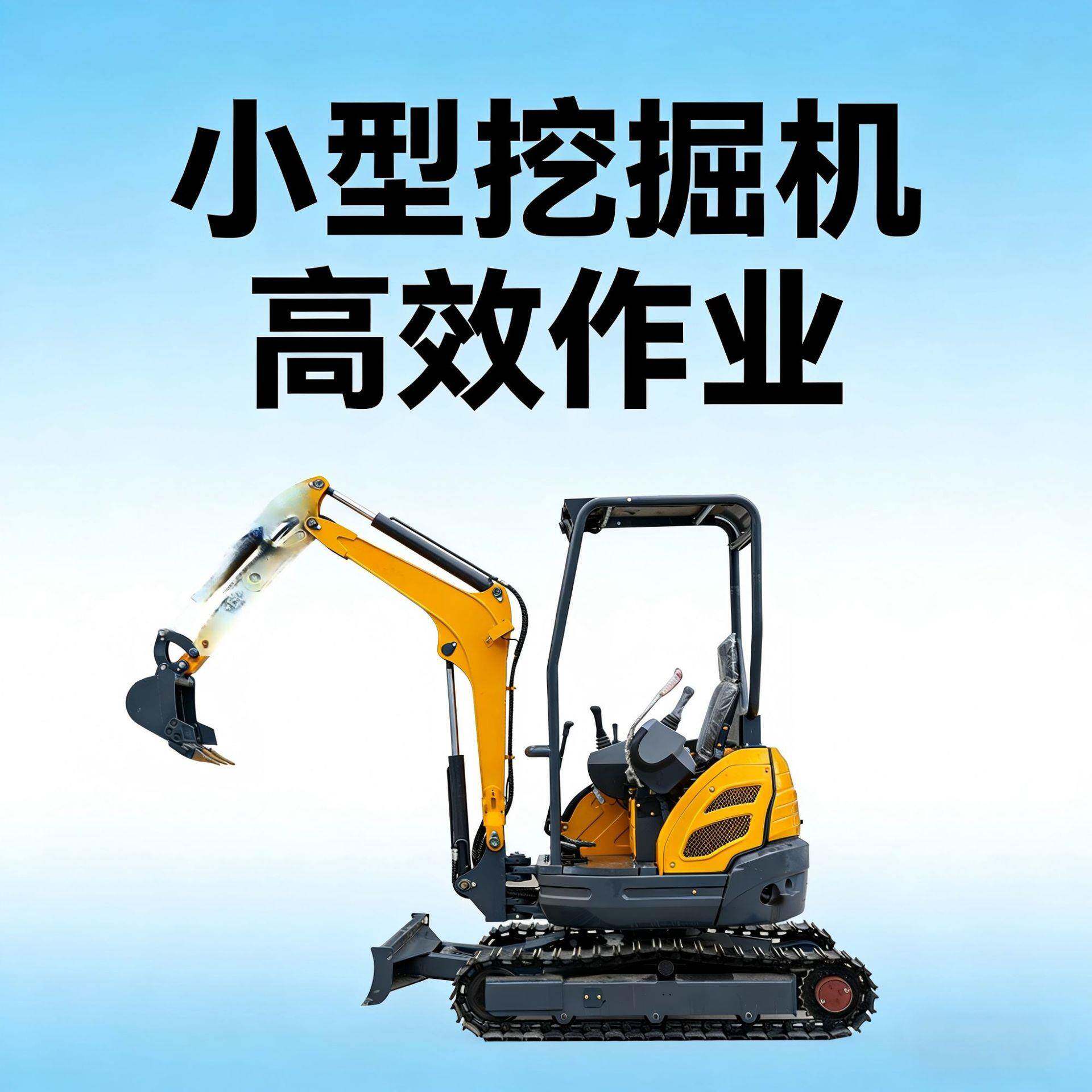 常年外贸小型履带式挖掘机老旧小区改造挖土机园林造景挖机