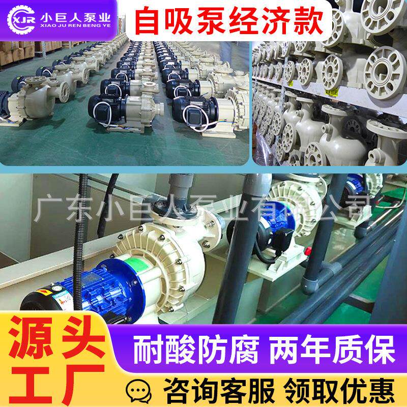PP3HP自吸泵经济款耐腐蚀自吸式水泵 强酸强碱液输送专用自吸泵