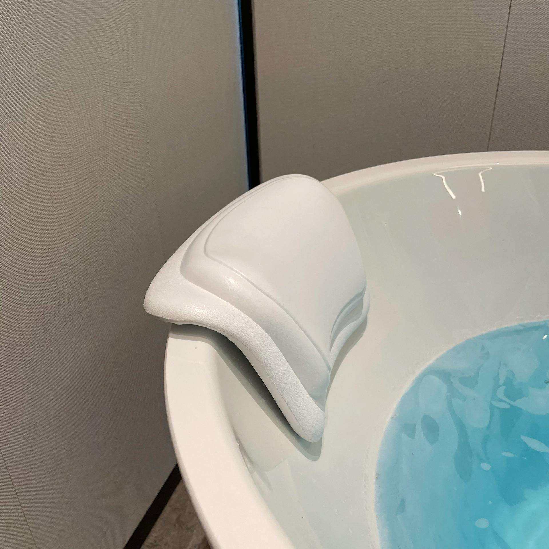浴缸枕头泡澡靠枕靠背垫通用护颈防滑垫枕头大弧度浴缸佛山厂家