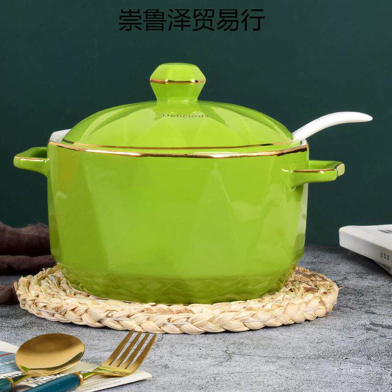 家用油罐厨房专用品陶瓷调味罐辣椒油罐大号耐高温猪油罐带盖油壶