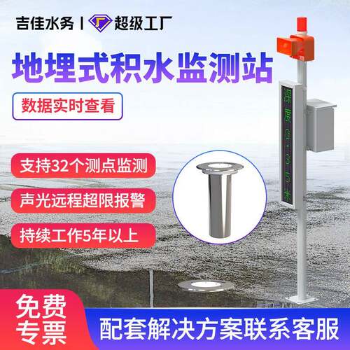 海绵城市水位仪液位地埋式积水监测仪设备超声波内涝智能化监测站
