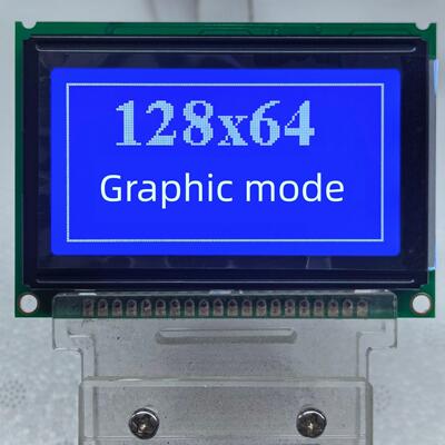 WG12864B,PG12864J LCD12864液晶屏蓝屏75*52模块KS0108 蓝屏兼容