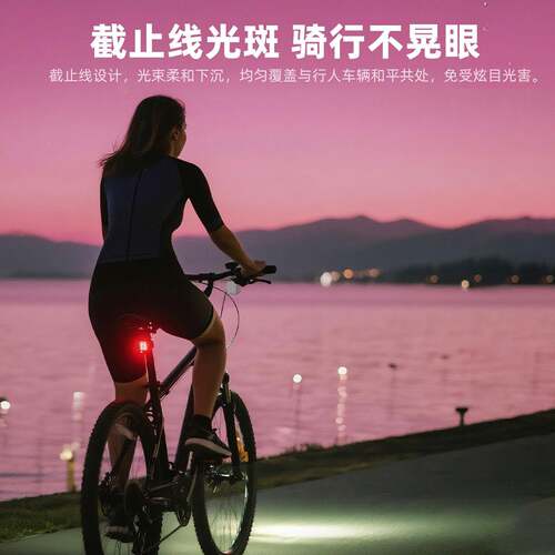 塔线斯队长自行qd0714车灯公截止线车灯骑车行下挂前灯路登山车夜