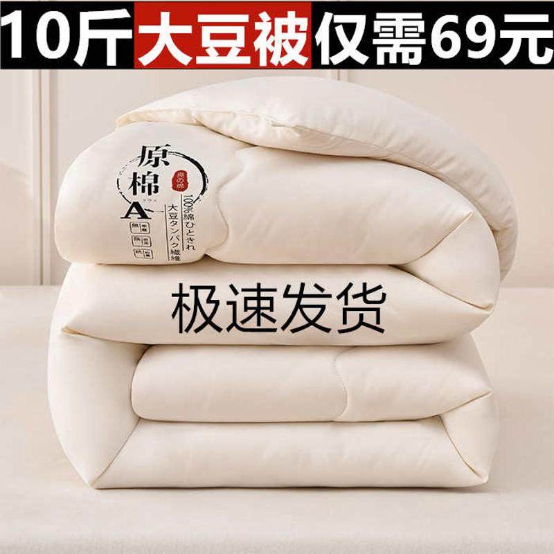 大豆纤维原棉大豆被单双人冬被芯加厚学生宿舍春秋夏被子礼品被,床上用品,化纤被,淘宝优惠券,粉丝福利购,淘宝优惠卷