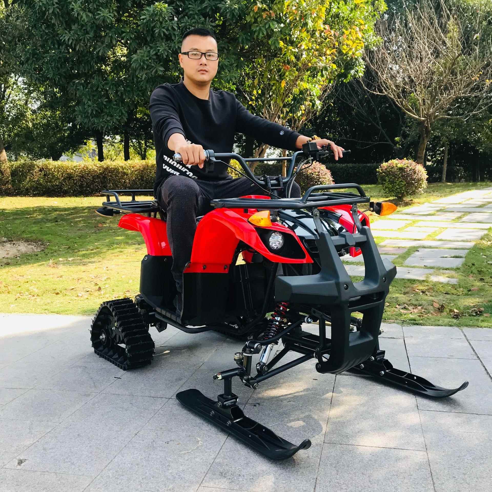 电动雪橇四轮滑雪漂移雪场娱乐场地出租山地成人全地形越野沙滩车