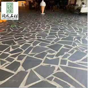 厂家直供青石板乱碎拼公仿古地砖园庭480院汀步规石碎拼石材不则