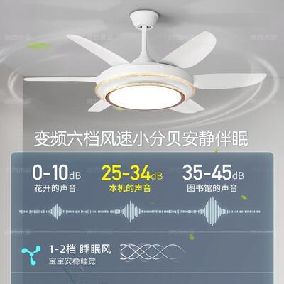 风扇灯厂家直销吊扇灯餐厅客厅卧室家用吸顶灯风扇吊灯一体大尺寸