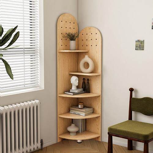 圆弧角柜转角拐角角边柜置物柜柜墙三角柜落置物架边墙角柜633展