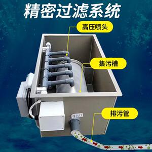 鱼池过滤器过滤机水循环锦鲤系统养殖装置水产养殖转鼓微滤机空气