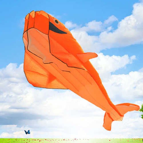 批发潍坊风筝软体海豚立体卡通3D Kite儿童风筝无骨架厂家直销