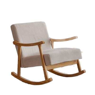 台网舒适原木摇客厅实木沙发全套摇椅风阳日式休闲红大人躺椅懒人